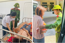 Hà Tĩnh: Kịp thời hỗ trợ người phụ nữ kiệt sức do nắng nóng về với gia đình